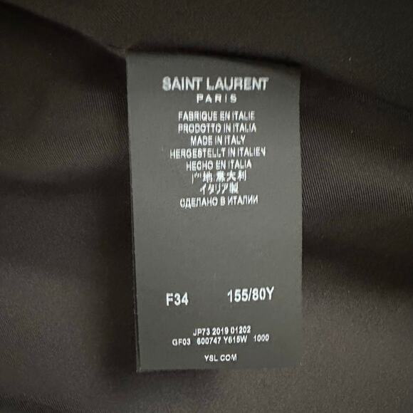 Saint Laurent Rare Russian Velvet Midi Vest size FR 34 Caftan Cotton - Picture 8 of 16